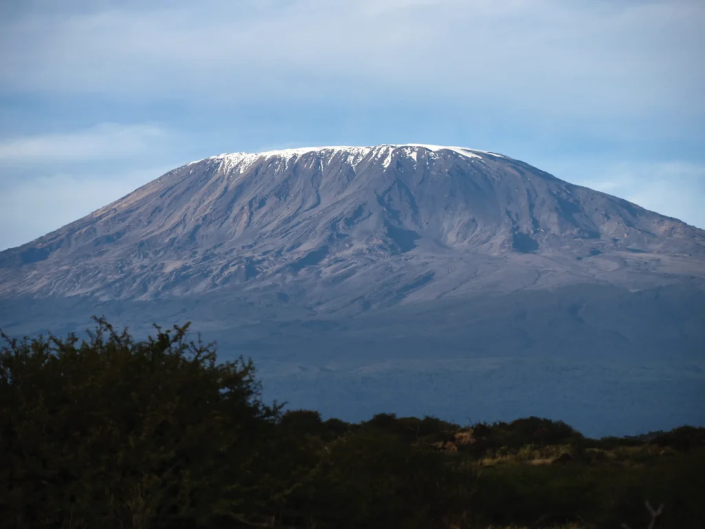 Mount Kilimanjaro view in Amboseli from Elephant Gorge Camp