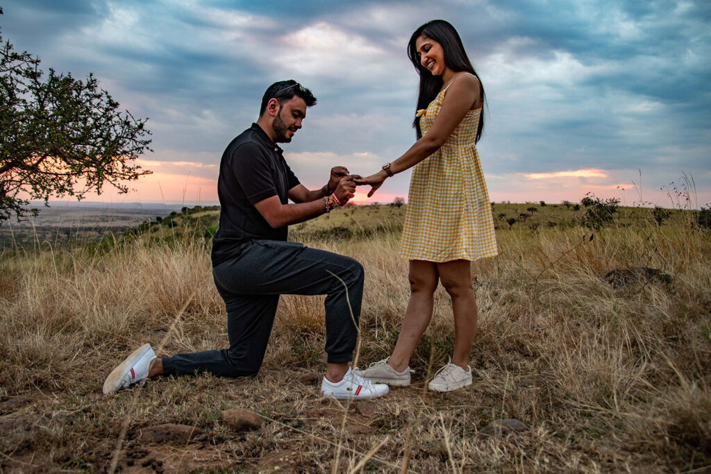 propose on safari, kenya safari proposal