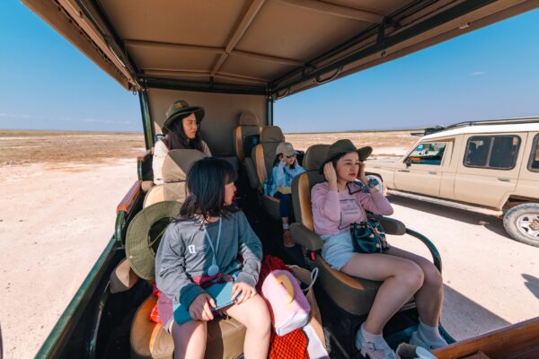 Kids on kenya safari