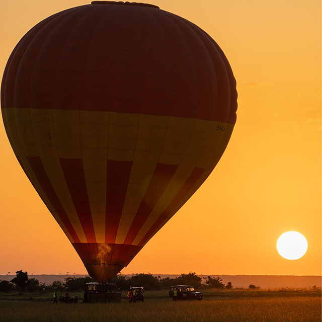 how much does a hot air balloon ride in the masai mara cost